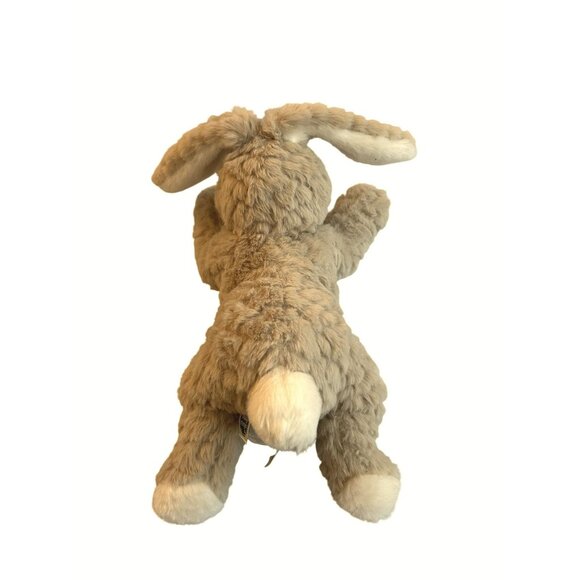 Mary Meyer Laying Down Bunny Plush Toy 12" Long Soft Beige & White Stuffed Anima - Picture 4 of 4